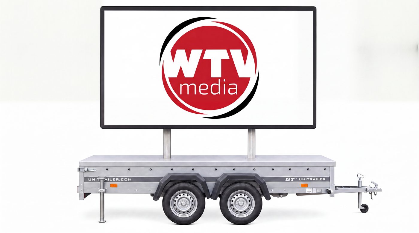 Kompakte mobile LED-Videowand von WTV Media, 2 m² Bildfläche
